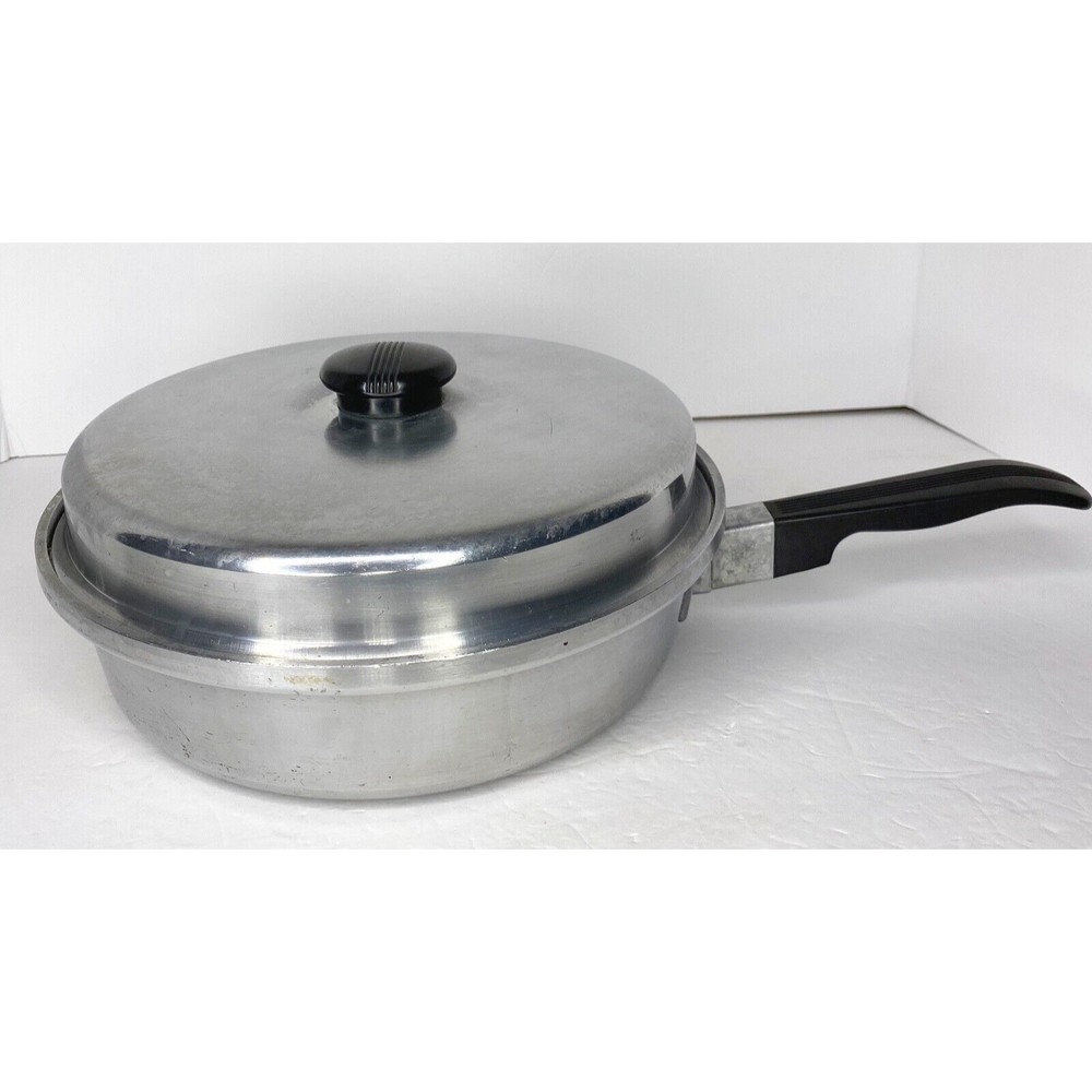 Vintage Kitchen Craft 10" Skillet Frying Pan, 2930 w/ Lid